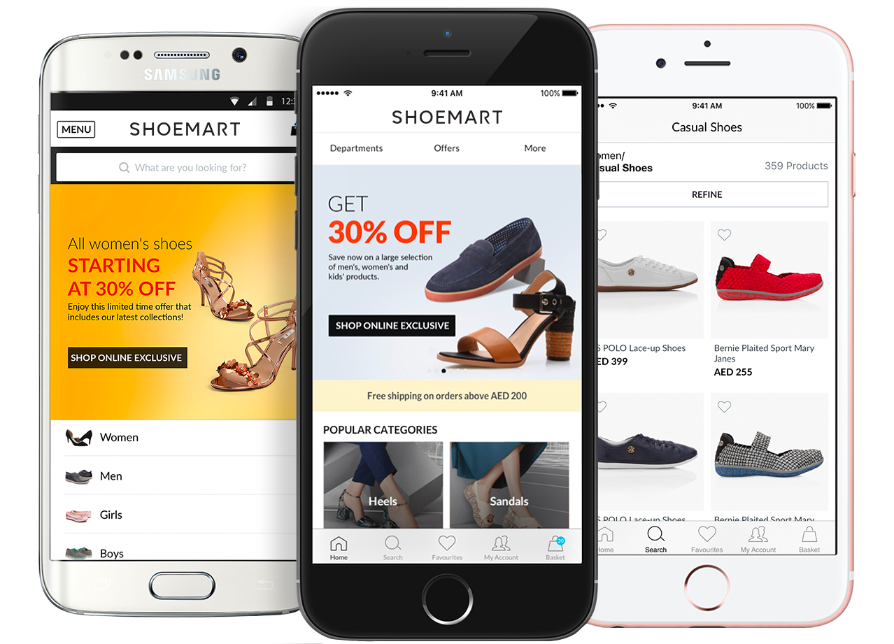 Shop on-the-go with our easy iPhone, & Android