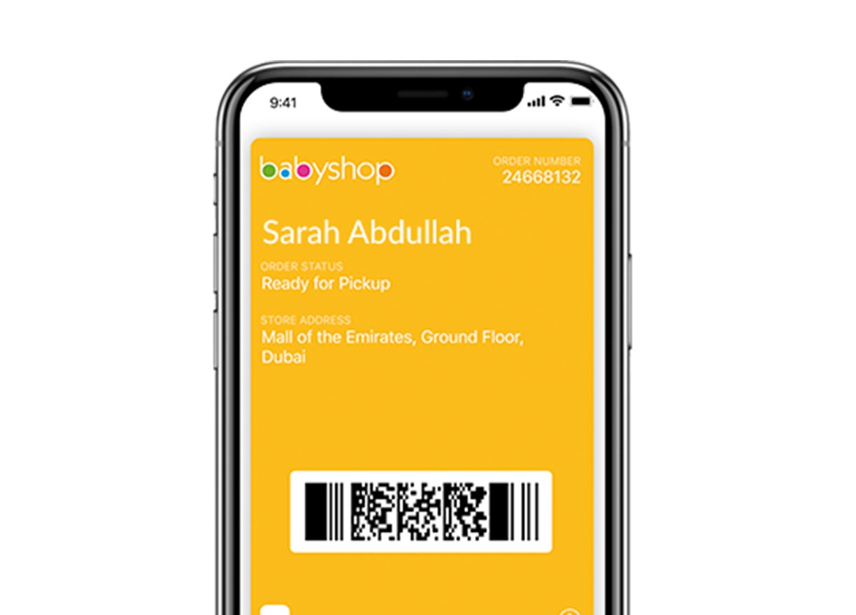 Collect your Click & Collect orders using Apple Wallet!