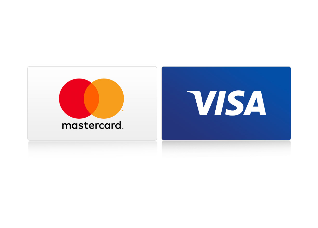 Pay with international Credit Cards.